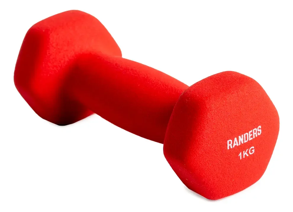 Mancuerna 1kg fundicion recub goma
