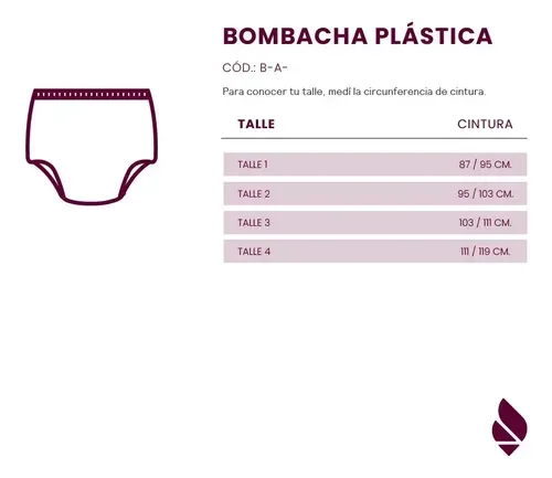 Bombacha Plastica - LINEA P/ INCONTINENCIA - Talle 1 al 4 - DEMA — miniatura 2