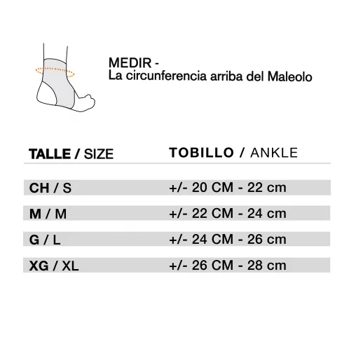 Tobillera estabilizadora con ajuste de velcro - BODYCARE — miniatura 2