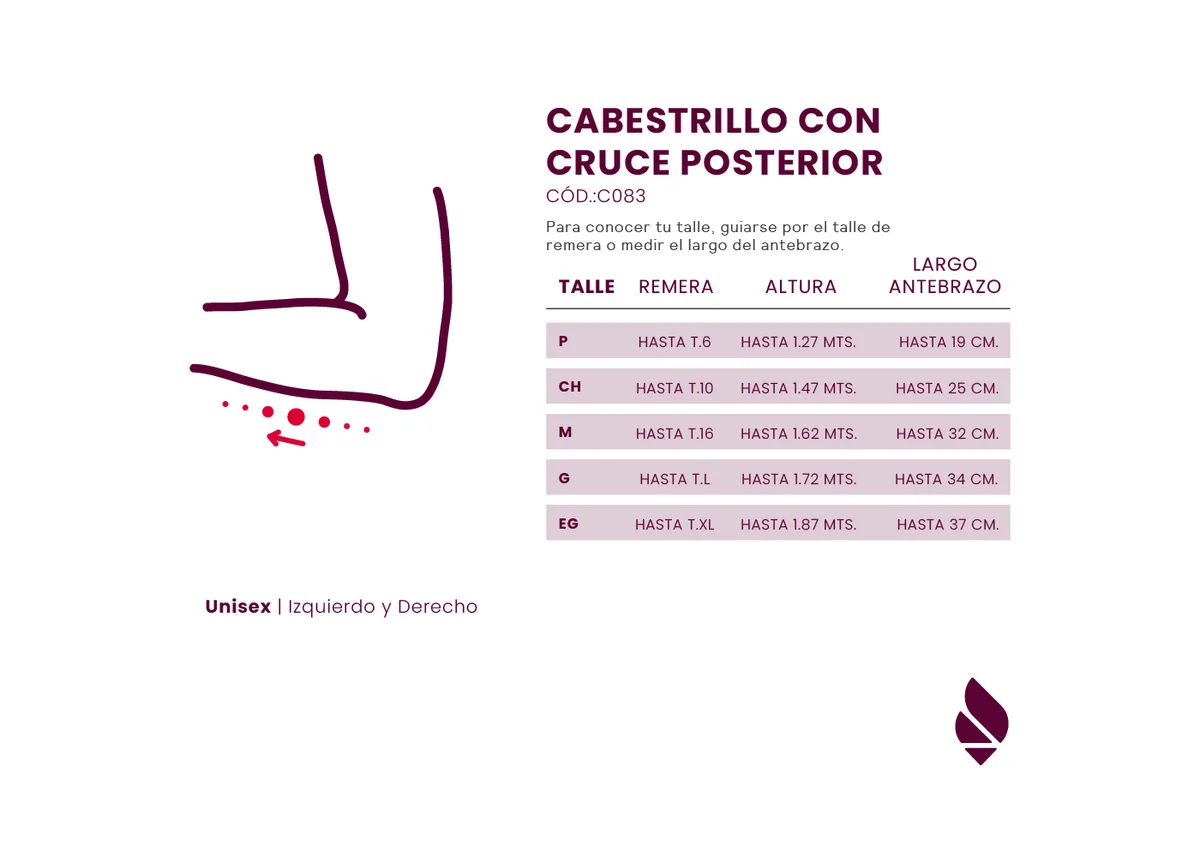 Cabestrillo Con Cruce - CABESTRILLO- Talle P-CH-M-G-EG - DEMA — miniatura 2