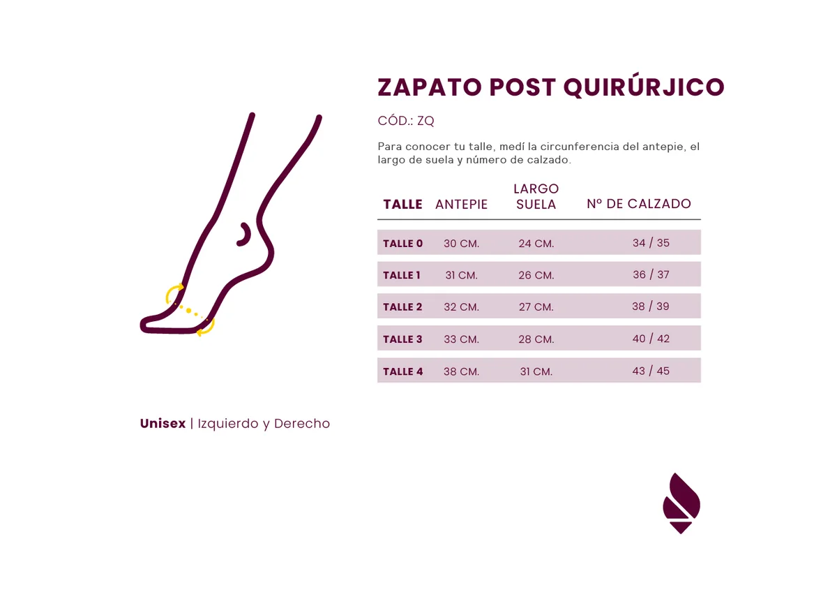 Zapato Post Quirurgico - Talles P-CH-M-G-EG - DEMA — miniatura 2